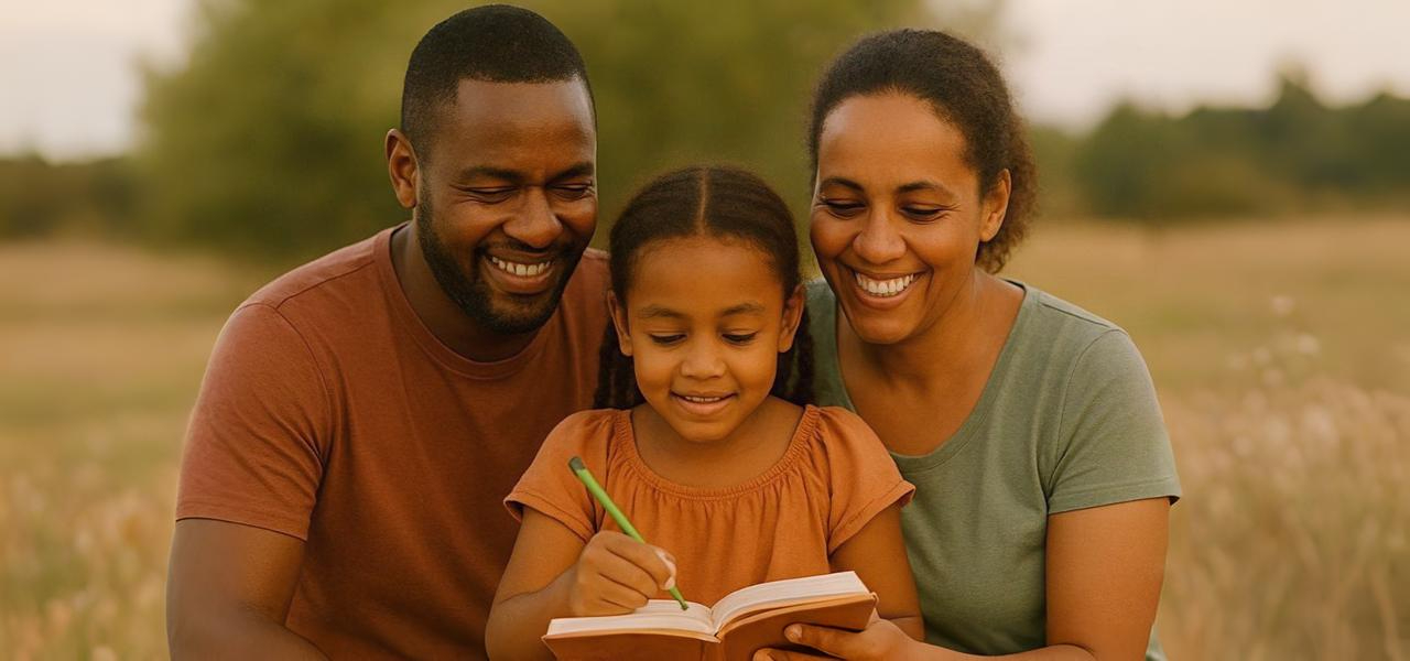 Parent and child learning together